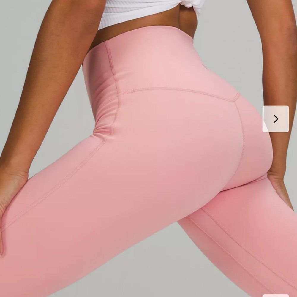NWT lululemon Align Leggings 25” PANT PINK PUFF PINK SIZE 4 HIGH RISE PERFECT - Picture 6 of 11